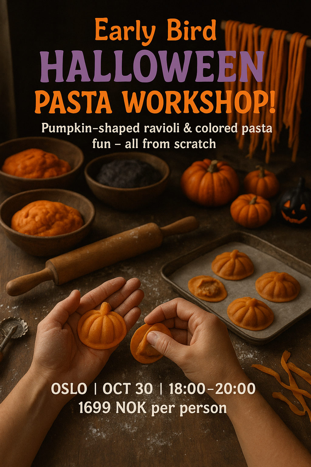 Halloween Pasta Making Class🎃